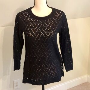 Black cut out sweater, XS. Banana Republic